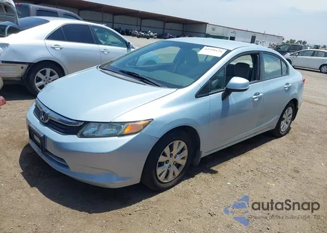 2012 Honda Civic Lx из США, поврежденный, VIN 19XFB2F57CE334427